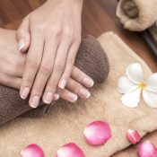 Hands Spa.Manicure concept